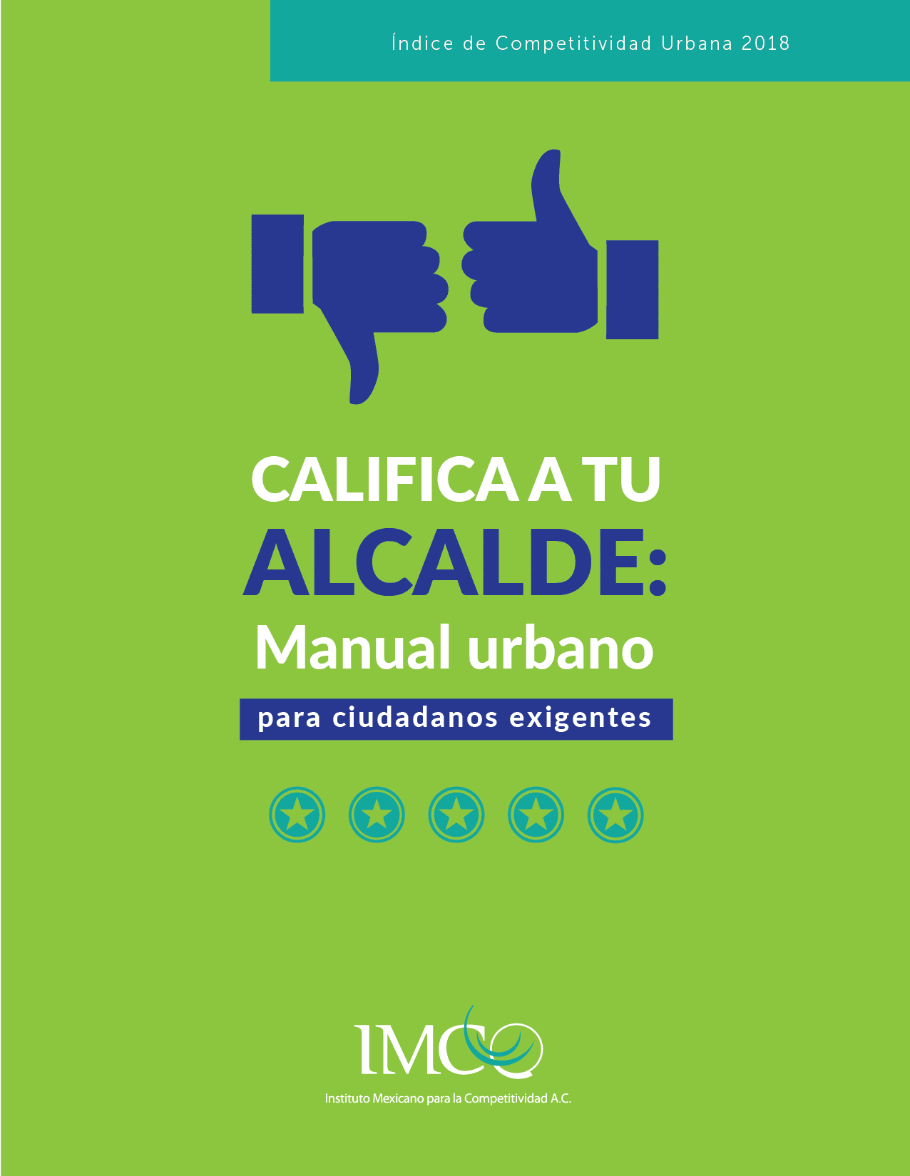 Portada del Índice de Competitividad Urbana 2018