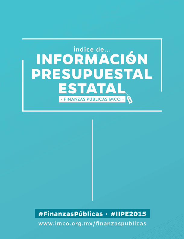 Portada del Índice de Información Presupuestal Estatal 2015