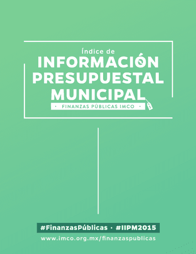 Portada: Índice de Información Presupuestal Municipal 2015