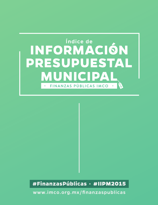 Portada del Índice de Información Presupuestal Municipal 2015