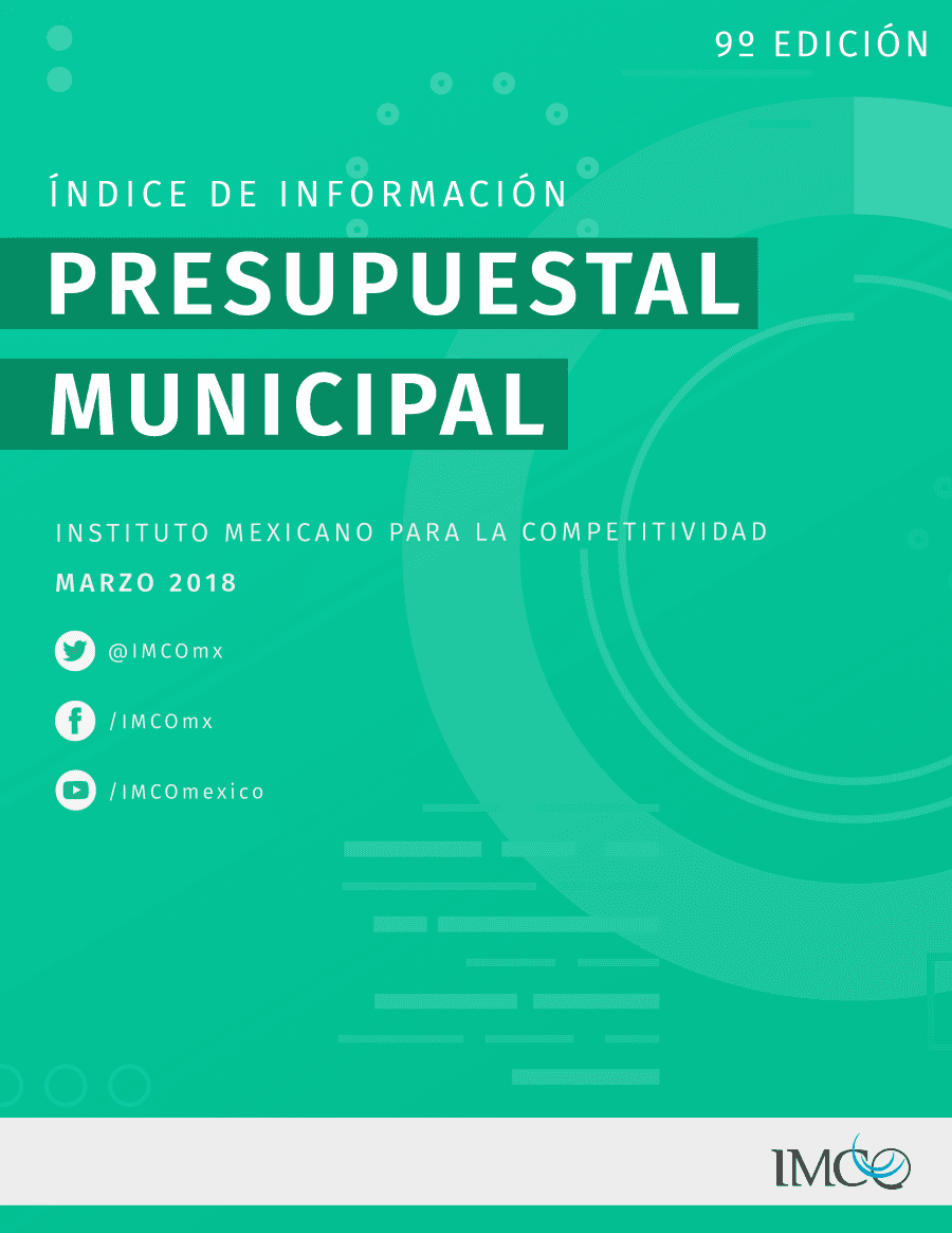 Portada del Índice de Información Presupuestal Municipal 2017