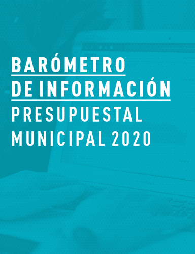 Portada: Barómetro de Información Presupuestal Municipal 2020