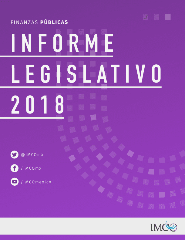 Portada del Informe Legislativo 2018