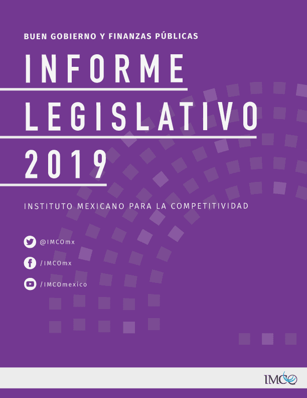 Portada del Informe Legislativo 2019